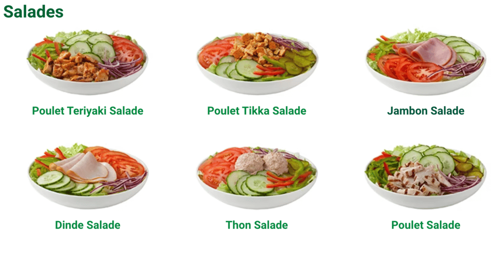 Subway Salade