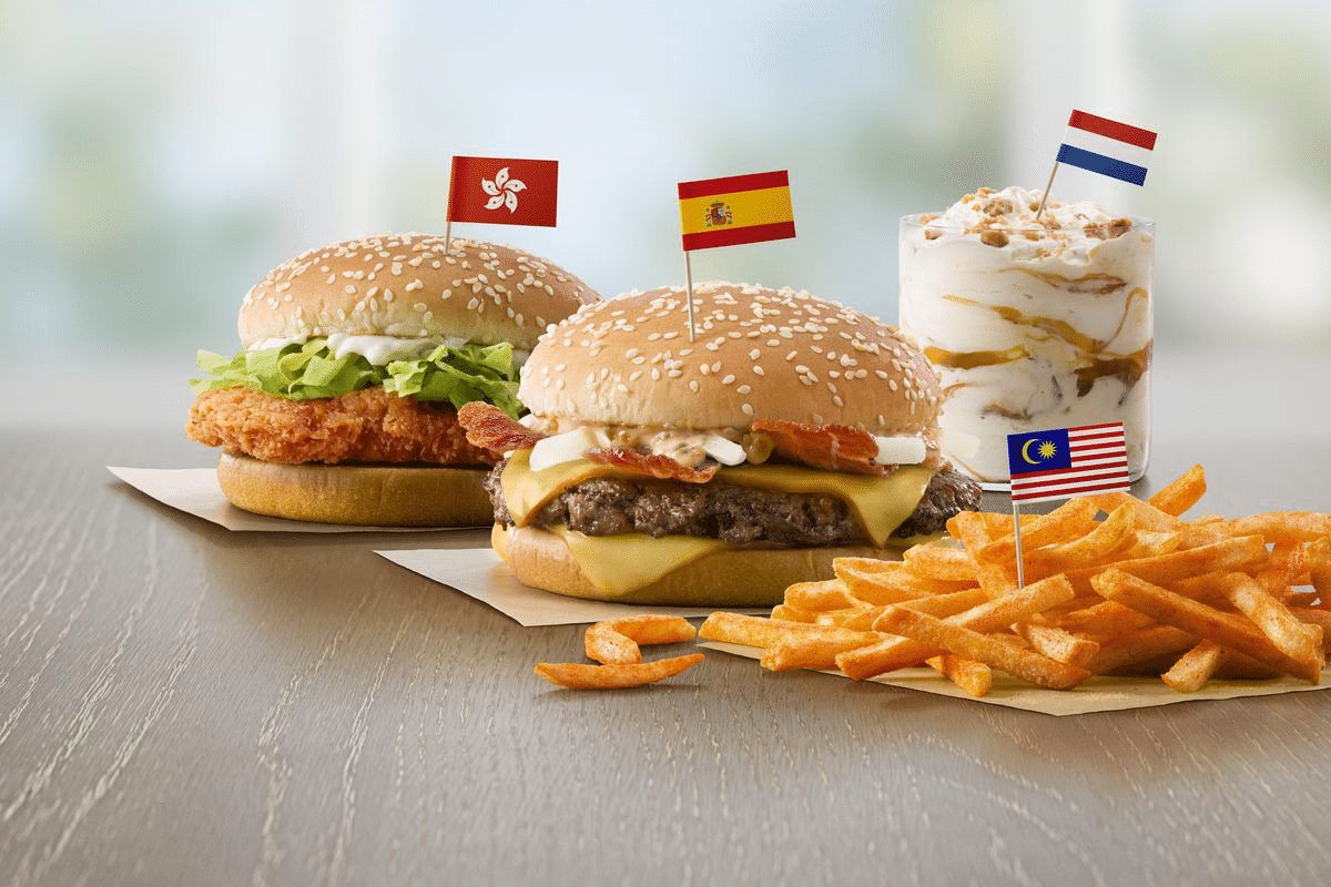 McDonald's Global Menu Unique Burger, Fries & More Prix Des Menus